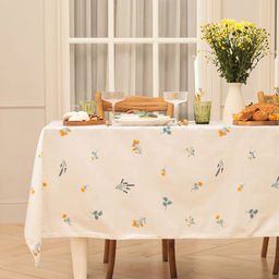 Скатерть Этель. Полевые цветочки, 146?2202 см, рогожка 176 г/м?, 100% хлопок