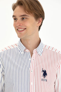 U. S. Polo Assn Мужская темно-синяя рубашка с длинным рукавом - U.s. polo assn фото 2