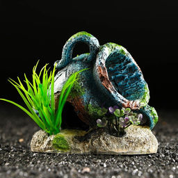 Декор для аквариума Античная ваза, 10,5 х 7 х 10 см