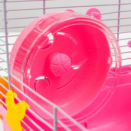 Клетка для грызунов Пижон, 31 х 24 х 46 см, розовая  фото 7