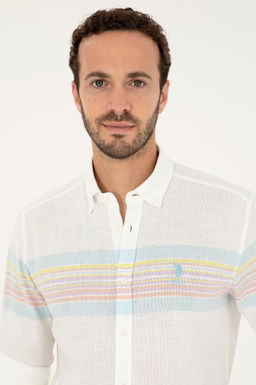 Мужская мятная рубашка с длинным рукавом Неожиданная скидка в корзине - U.s. polo assn фото 2