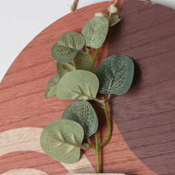 Настенные крючки декоративные Абстракция. Цветок и ваза, дерево, 1.5?23.4?23.4 см