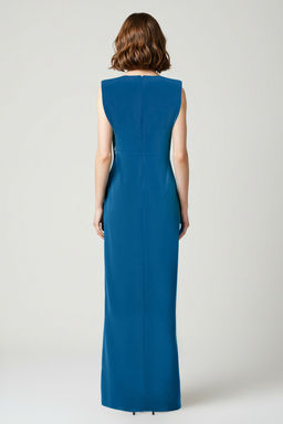 TRENDYOLMILLA Siyah Vucuda Oturan Astars?z Uzun S?k Abiye & Mezuniyet Elbise TPRSS25AE00018  фото 2