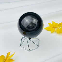 Шар из серебристого Обсидиана