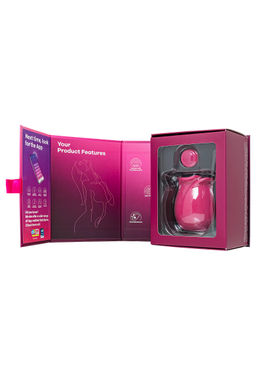 Вакуум-волновой стимулятор клитора Satisfyer Pro 2 Classic Blossom, силикон, бордовый, 6,6 см  фото 10