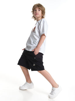 Шорты для мальчика в школу черные 22-7637 черный - Mini maxi фото 2
