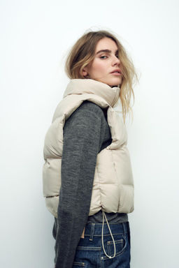 WATER-REPELLENT WINDPROOF PUFFER GILET - Zara фото 10