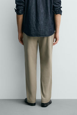 PANTAL?N STRAIGHT FIT CONFORT / Khaki claro - Zara фото 3