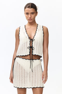 Falda playera efecto crochet - H&m фото 3