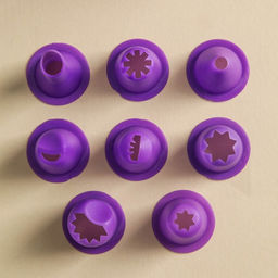 Набор кондитерский, 15 предметов: 8 насадок, 6 формочек, кондитерский мешок с адаптером - Simaland фото 3