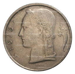Монета 5 франков 1975 года Бельгия  Надпись на фламандском (BELGIE)