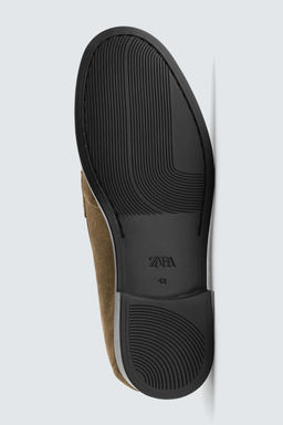 LEATHER PENNY LOAFERS - Zara фото 4