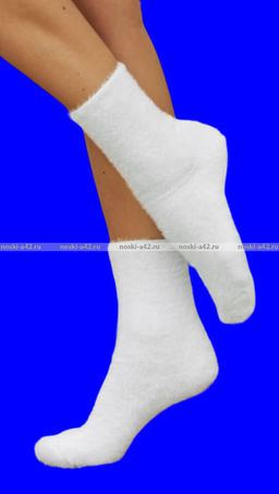 Цена за 10 пар. Термоноски женские ангора НОРКА ШЕРСТЬ высокие однотонные арт. 2781