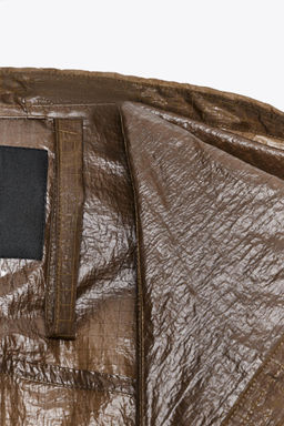 ZW COLLECTION OVERSIZE HOODED CAPE PARKA - Zara фото 8