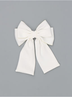 Бант для волос на заколке с лентами, белый, Коты аристократы