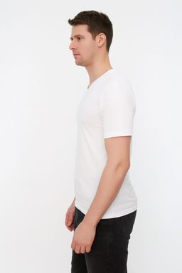 TRENDYOL MAN Vizon Slim/Dar Kesim Basic V Yaka K?sa Kollu %100 Pamuklu T-Shirt TMNSS19BO0002 - Trendyolmilla фото 6