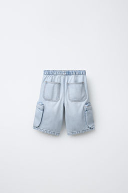 BERMUDA DENIM CARGO URBAN / Azul - Zara фото 3