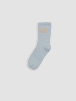 Yaz? Bask?l? Kad?n Soket ?orap