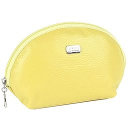 Косметичка Premier-F-91 натуральная кожа (1 отдел), желтый флотер (321) 193697