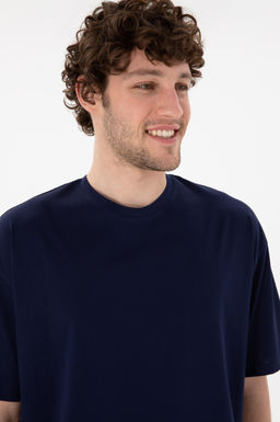 Erkek Comfort Fit Bisiklet Yaka Lacivert Merserize Basic Ti__rt Sepette S_rpriz _ndirim - U.s. polo assn фото 3