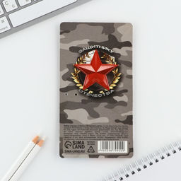 Подарочный набор, стикеры 2?30 л., ручка синяя паста 0.7 мм 23 февраля - Artfox фото 5