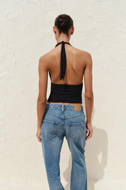 DRAPED HALTER TOP - Zara фото 13