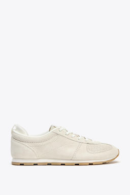 SPLIT SUEDE RUNNING TRAINERS - Zara фото 7