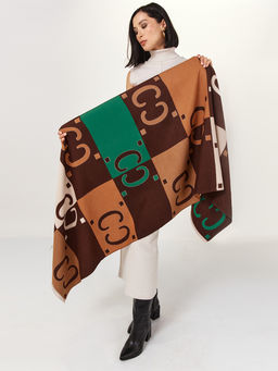 в составе ШЕРСТЬ  и КАШЕМИР Большой, мягкий, теплый  двусторонний палантин - Tantino фото 10