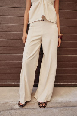 Z1975 WIDE-LEG HIGH-WAIST BEADED JEANS - Zara фото 10