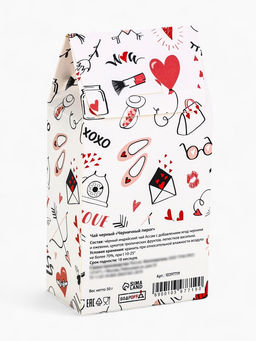 Чай черный I love you, со вкусом черничный пирог, 50 г