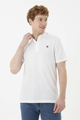 Мужская белая базовая футболка - U.s. polo assn фото 3