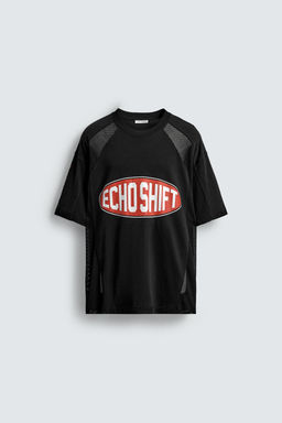 T-SHIRT WITH CONTRAST GRAPHICS - Zara фото 7