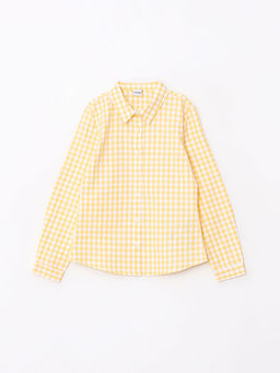 Ekose Uzun Kollu K?z ?ocuk G?mlek