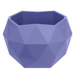 Кашпо для цветов пластиковое 0,45л d-12,3см "Топаз" Лаванда