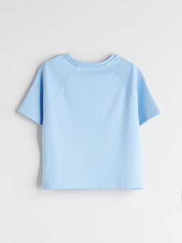 Bisiklet Yaka Soft Touch K?z ?ocuk Ti??rt