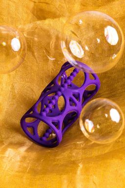 Насадка на пенис TOYFA A-Toys, силикон, фиолетовый, 7,5 см  фото 11