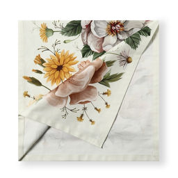 Дорожка на стол Этель Red flowers 40?146 см, 100% хлопок, саржа 190 г/м?