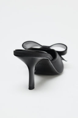 BOW HIGH-HEEL MULES - Zara фото 4