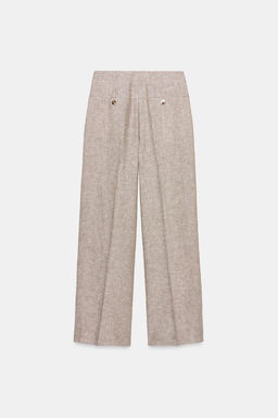 PANTAL?N RECTO 100% LINO SET / Arena / Vigor? - Zara фото 9