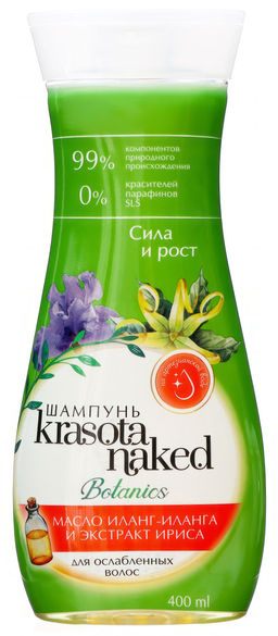 Шампунь Krasota Naked Сила и рост для ослаблен.волос (400мл).12 /арт-3166/