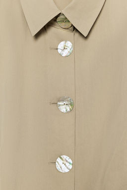 TOP CUELLO CAMISERO / Camel medio - Zara фото 10