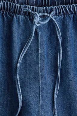 Pantal?n denim con cord?n de ajuste - H&m фото 11