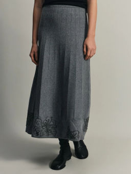 Вязаная юбка А-силуэта / Zarina  фото 4