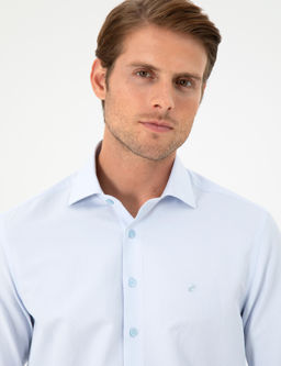 A__k Mavi Slim Fit Uzun Kollu G_mlek - Pierre cardin фото 2