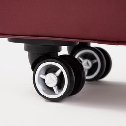 Сумка дорожная 20 на колёсах, отдел на молнии, наружный карман, цвет бордовый - Simaland фото 3