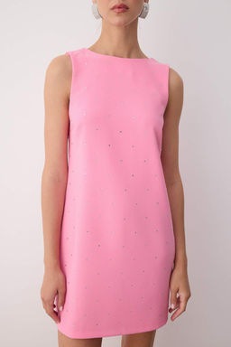 TRENDYOLMILLA Siyah Parlak Tas Baskl? Super Mini Elbise TPRAW25EL00192 фото 3