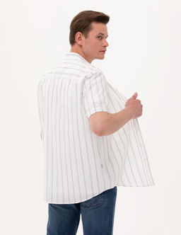 Haki Comfort Fit K_sa Kollu G_mlek