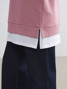 Bisiklet Yaka Kad?n Sweatshirt Tunik