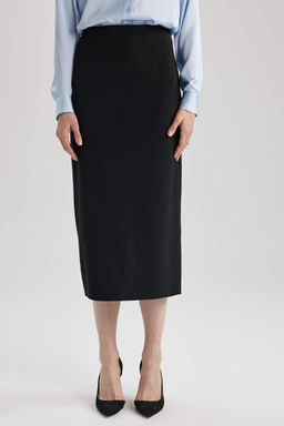Юбка-карандаш миди с нормальной талией - Defacto фото 5