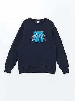 Bisiklet Yaka Erkek ?ocuk Sweatshirt